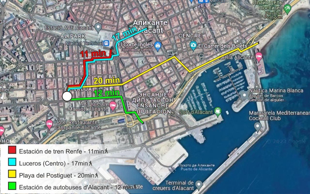 Habitacion En Alicante, Benalua Экстерьер фото